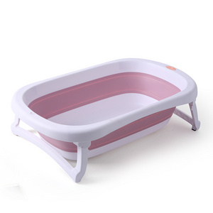 Plastic Foldable Children Toddler Bath Tub Newborn Baby Kids Shower Bathtub