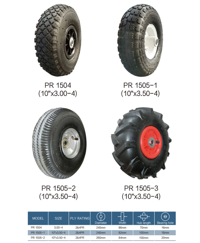 Reliable Air 3.00-8 Wheels Hand Truck Wheelbarrow wheel 3.00-8 Pneumatic Wheel