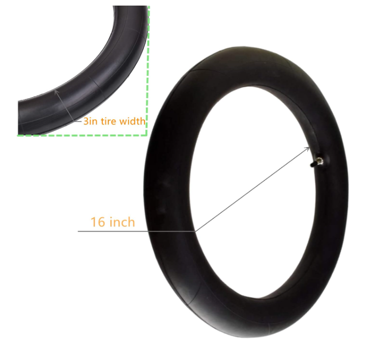 Heavy-Duty Dirt Bike Tube 3.00-16 3.25-16 Fit for 90cc 110cc 140cc 200cc  Off-Road Motorcycle Tires