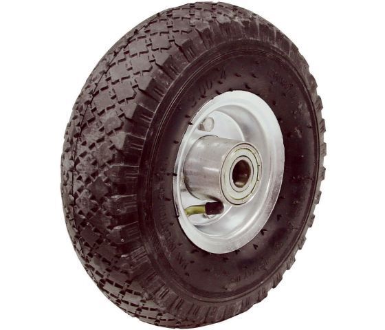 3.00-4 3.50-4 Air Pneumatic Inflatable Rubber Tire Wheel for Hand Truck Trolley Lawn Mower Spreader Wheelbarrow