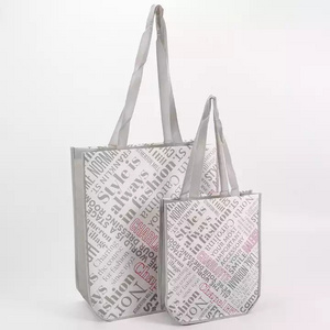 Manufacturer Wholesale Supermarket Shopping Customized Logo Laminated Non Woven Lulu lemon Tote Bag