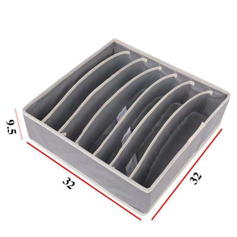 Large Capacity Non Woven Foldable 4 Pieces Drawer Organizer Closet Dresser Under bed Underwear Organizer Storage Box For Clothes