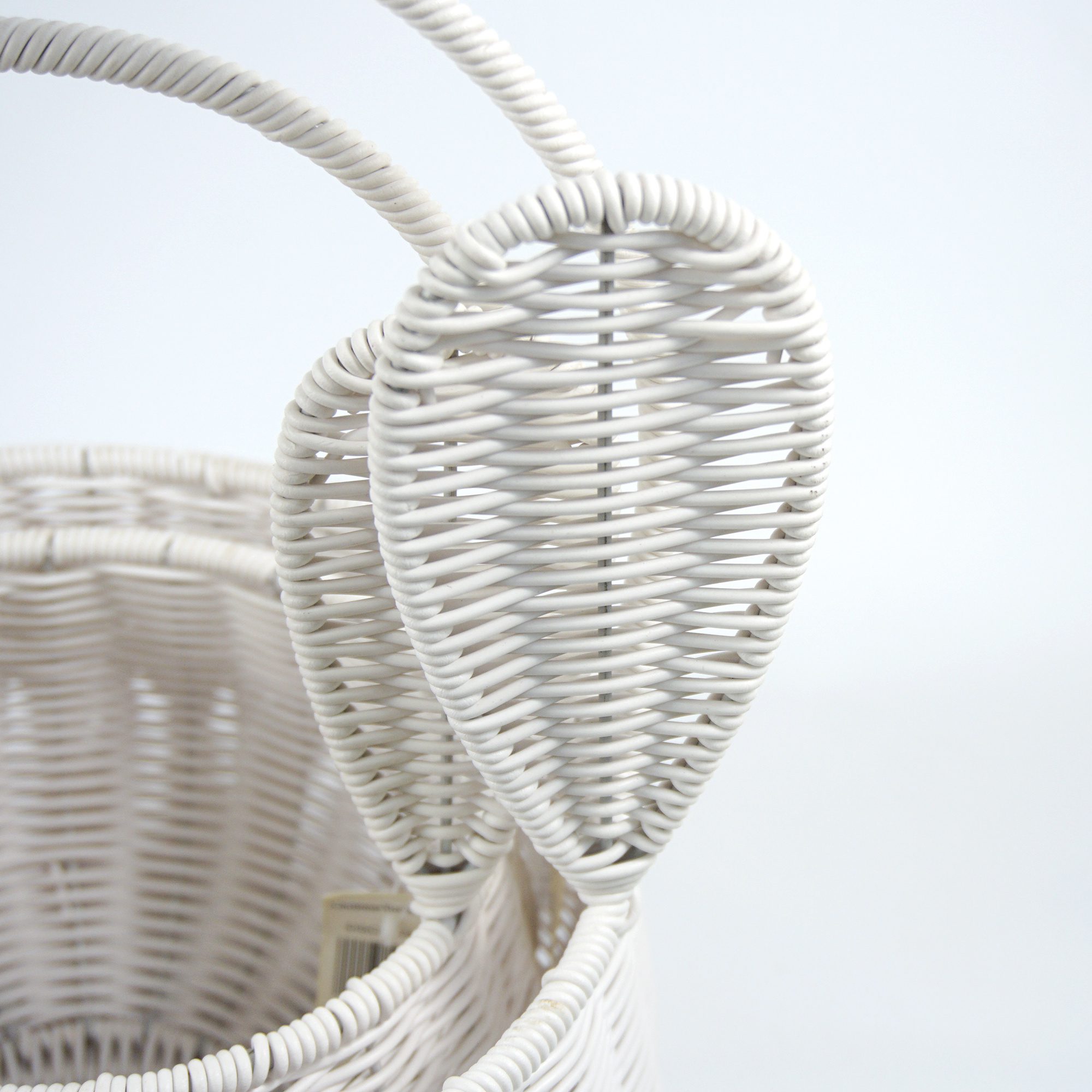 XH Woven Wicker Bunny Baskets Cute Toy for Kids Gift Candy egg Storage Basket wholesale easter baskets