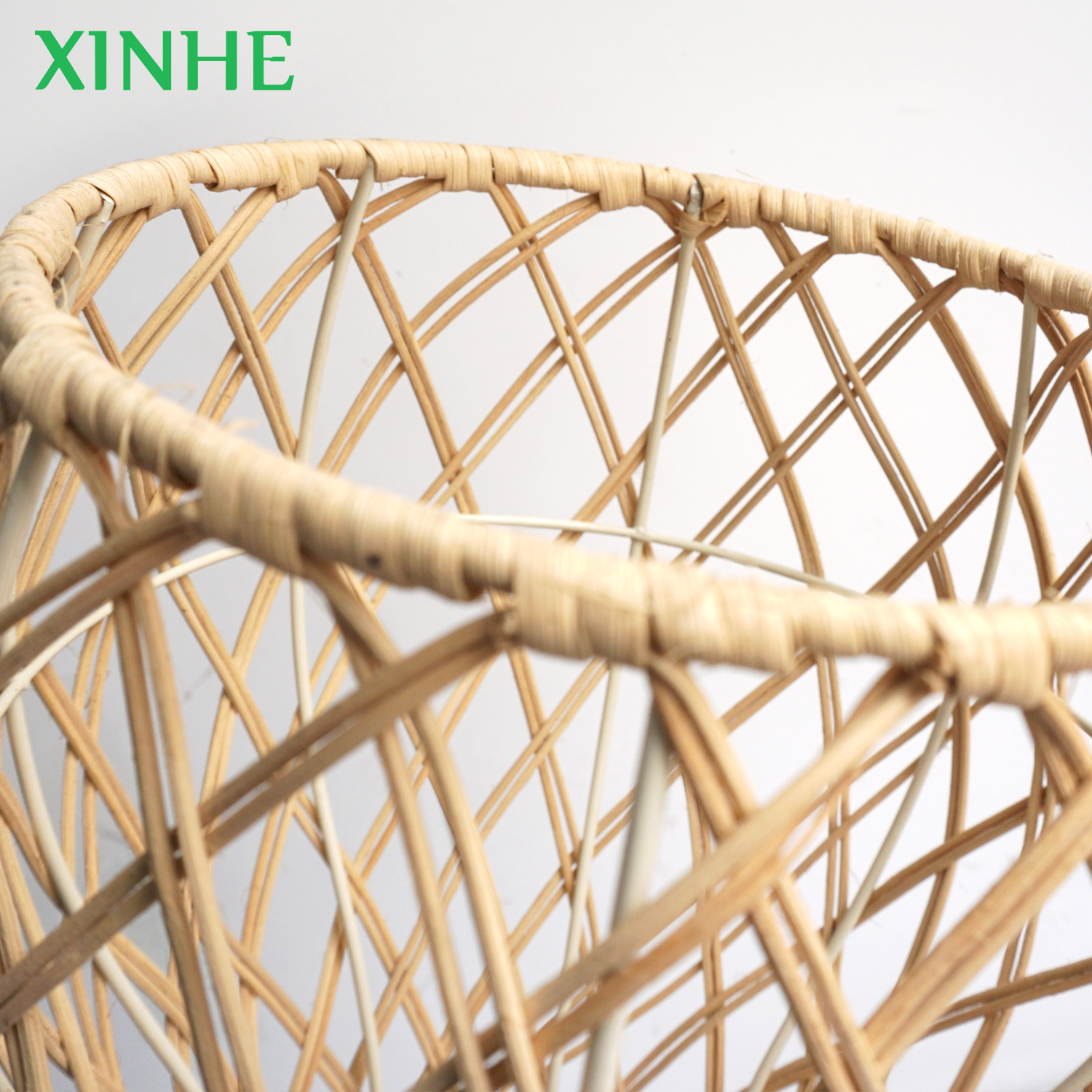 XH Hot Sell Rattan Wicker E27 Ceiling Lampshade hanging lighting lamp cover pendent light