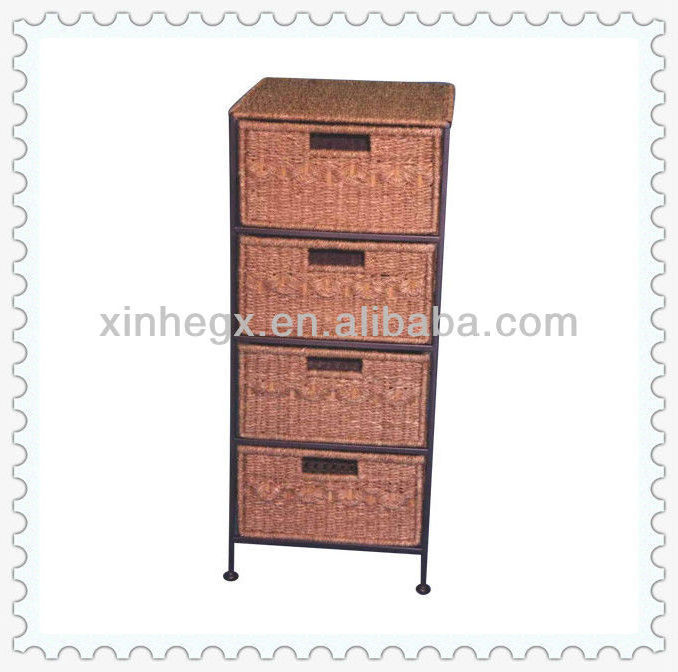 XH Salon Cabinets Nightstand Fabric Storage Tower, Removable Bins, Organizer Unit for Hallway, Entryway, Closets