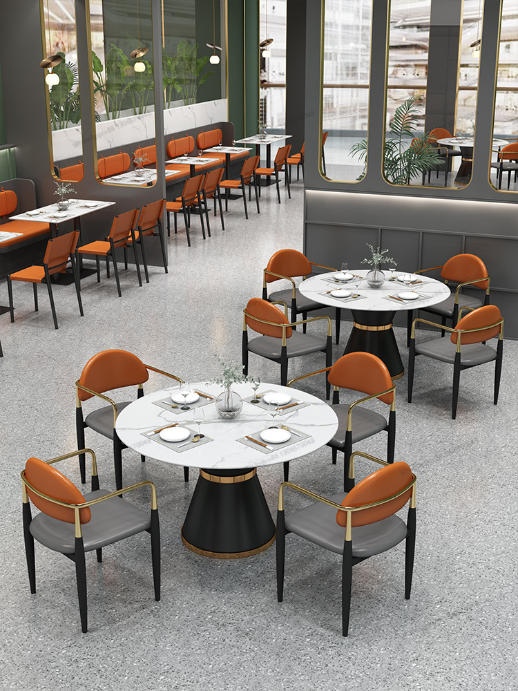 Milk tea coffee shop sofa card seat table and chair combination rattan chair restaurant commercial catering