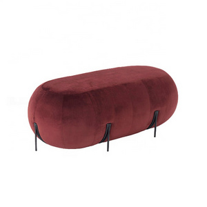 Dressing Room Modern Ottoman Velvet Ottoman Puff Ottoman