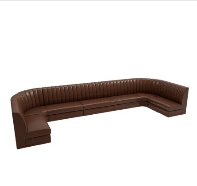 high density foam Tufted Leather Customized Luxury strip night club sofa lounge nail bar furniture