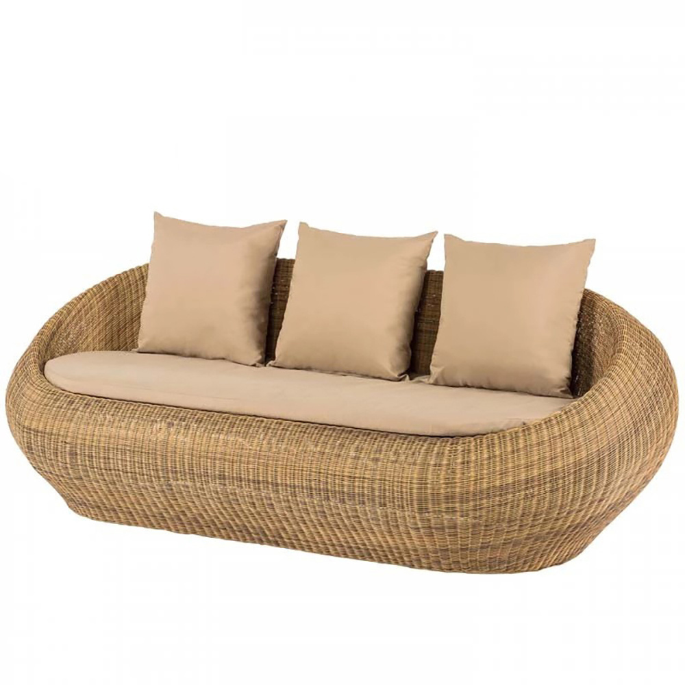 Outdoor Sofa Courtyard Rattan Chair Combination Waterproof Sunscreen Balcony PE Rattan Leisure Furniture