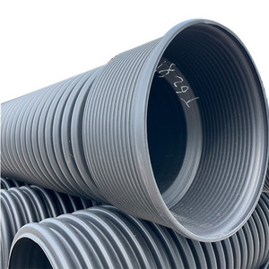 High Quality HDPE Double Wall Corrugated Pipe  SN4/SN8 Drainage Pipe For Water Supply