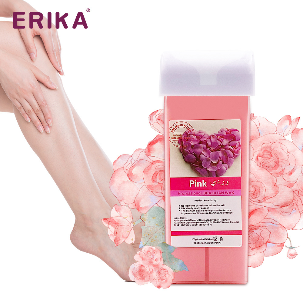 Factory Supply Pink Painless 100ml Roll On Cartridge Wax for Depilation High Quality Roll-on Wax Cartridges for Hair Removal