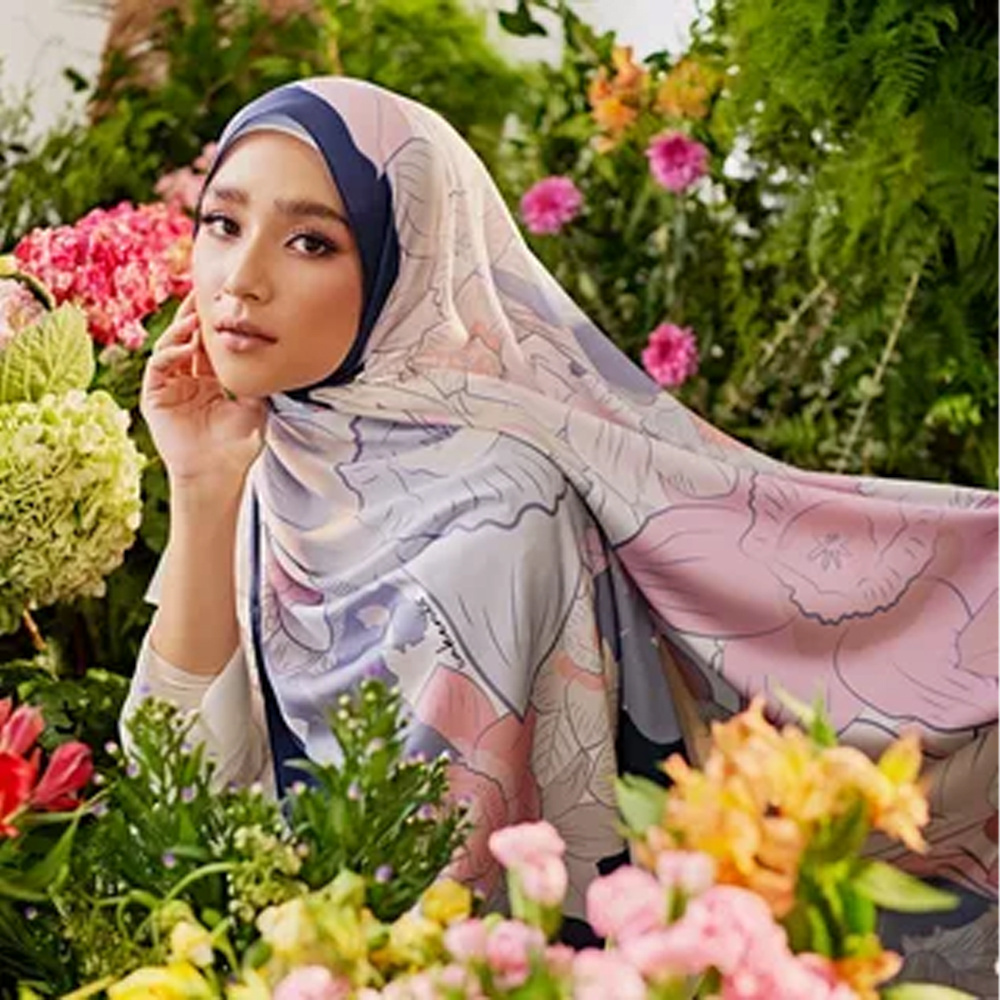 Free Sample Malaysia Custom Printed Voile Square Scarf Hijab Malaysia Tudung Bawal Cotton Voile other scarves and shaw