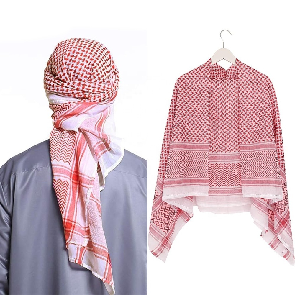 Custom Keffiyeh Palestine Wrap 55 Inches Islamic Mens Scarf Shemagh Man Shimagh Shemagh Arab Scarf ethnic scarves