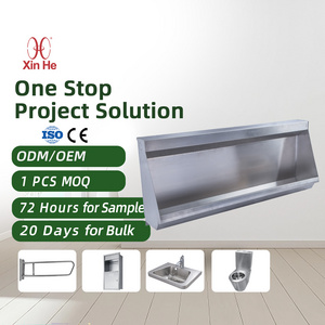 Customized 304 316 Grade Wall Mount Public Bathroom Men Toilet Urine Trough Steel Stainless Urinals