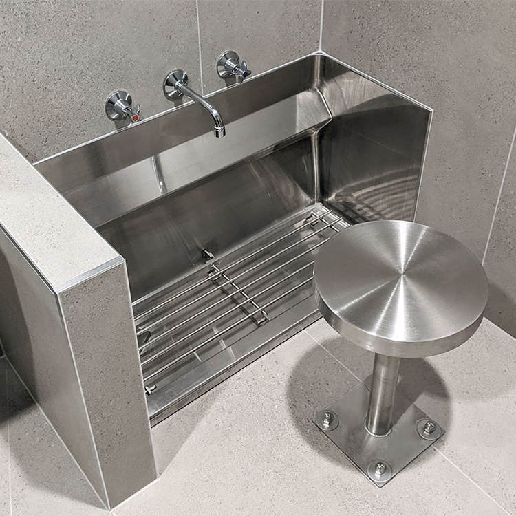 Factory Price Foot Wash Basin Durable Stainless Steel Wudu Washing Sink For Bathroom