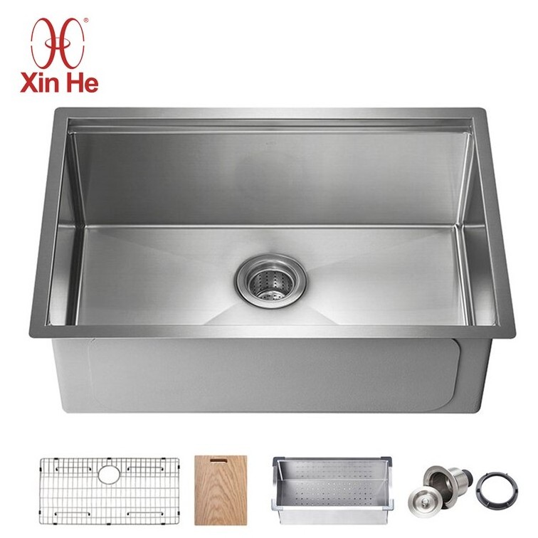 cUPC Hot Sale 16 Gauge 32 Inch Handmade Kitchen Stainless Steel Multifunction Workstation Undermount Sink