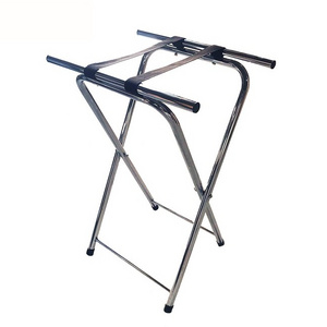 Custom Made Maximum Load 105Kg Folding Sturdy Stainless Steel Hotel Luggage Storage Rack