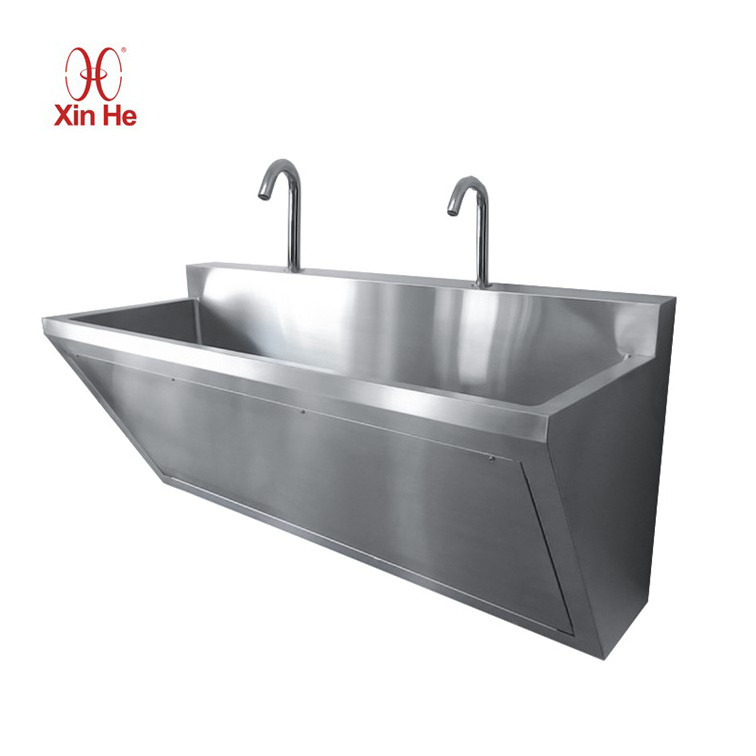 Stainless Steel Hospital Operating Room Hand Wash Basin Wall Mounted Surgical Scrub Sink