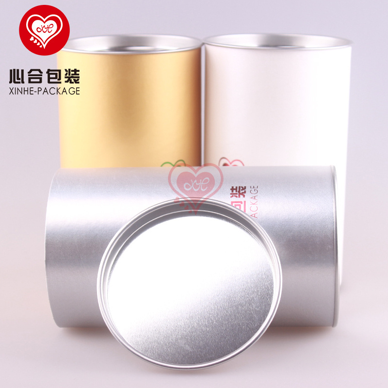 Aseptic kraft paper tube food packaging container box/Aluminum foil liner paper canister for food packaging