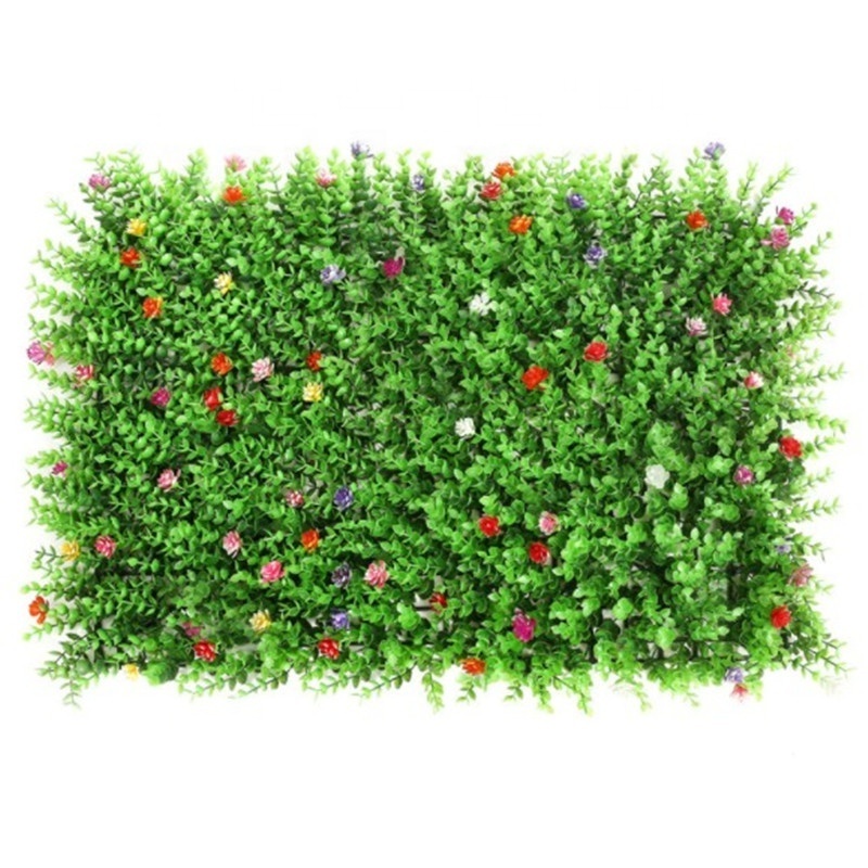 Outdoor and Indoor plastic artificial grass fence green plants wall for vertical grass wall decor for home garden store