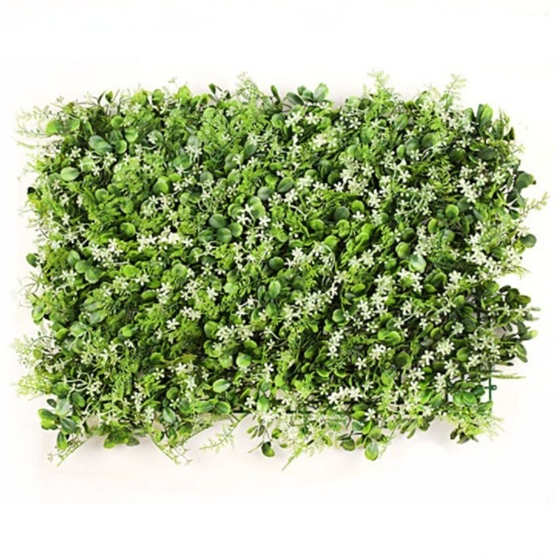 Outdoor and Indoor plastic artificial grass fence green plants wall for vertical grass wall decor for home garden store