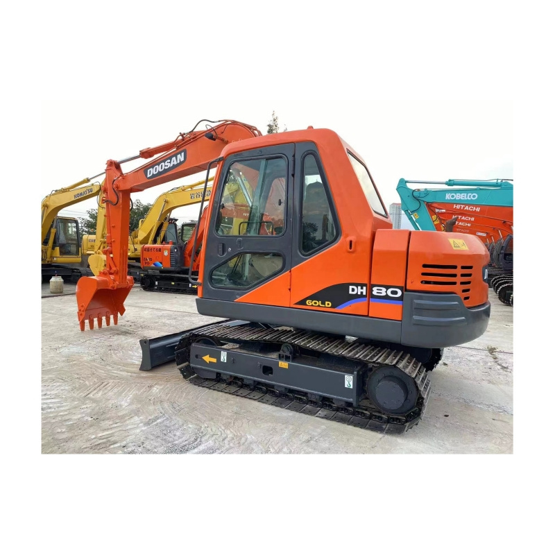 Good price high quality Doosan DX80 Used Excavator Nearly New Backhoe Loader for sale doosan dh 80