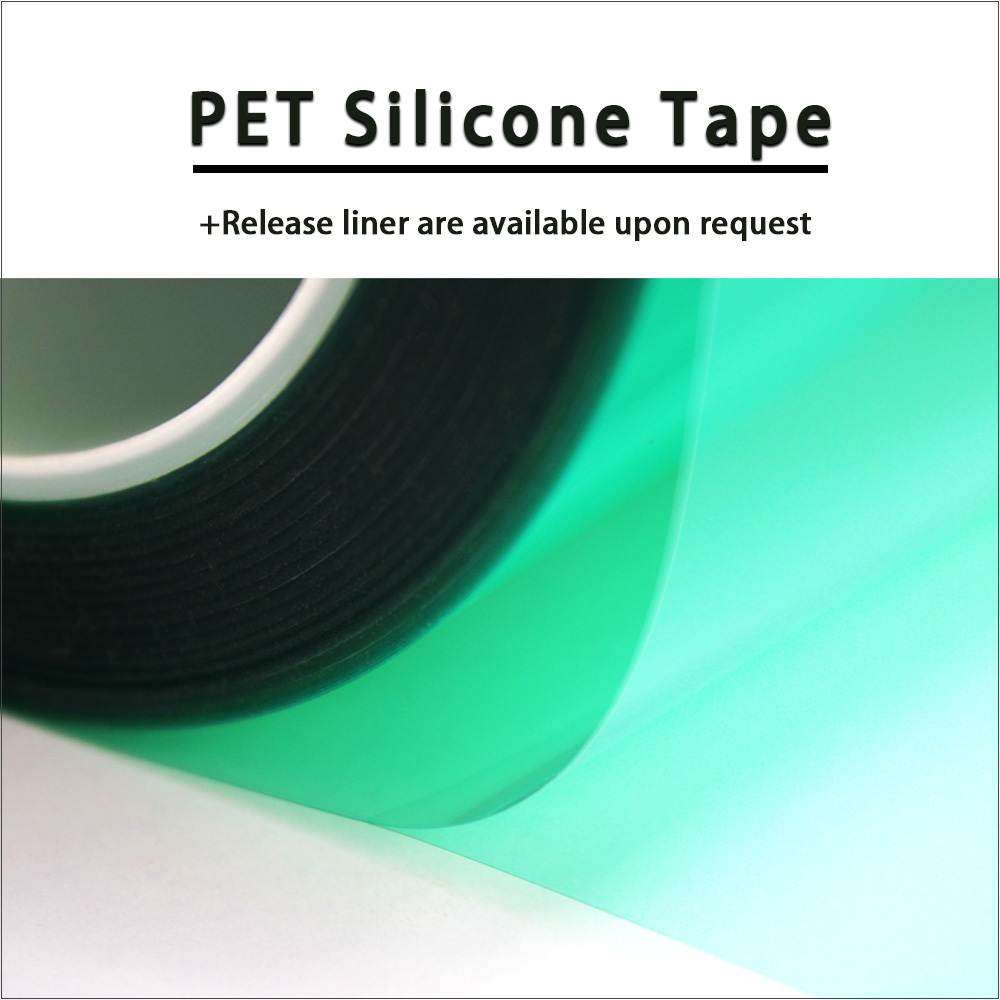 High-temp Electroplating Epoxy Resin Powder Coating Anodizing Masking PET Polyester Film with Silicone Glue Self Adhesive Tape