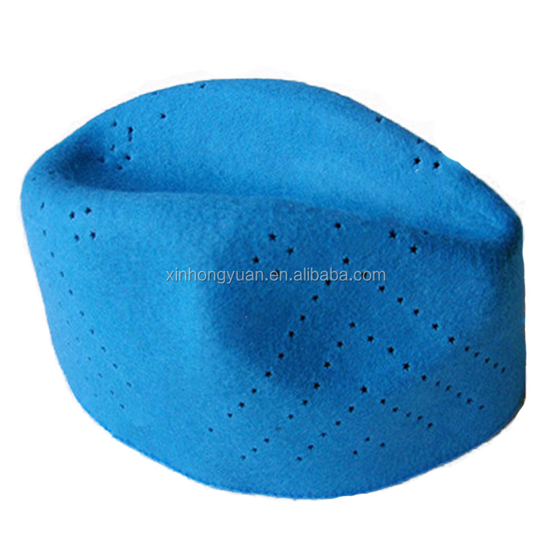 wholesale Africa pure wool felt arab Muslim kippah hat prayer customized hat