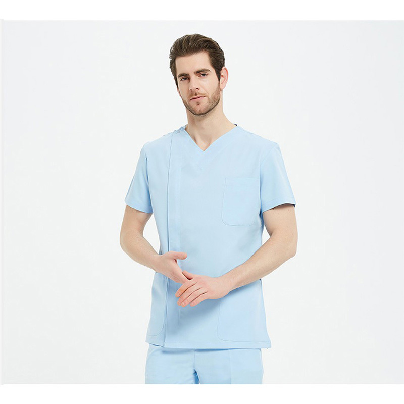 Customized doctor's surgical gown short-sleeved nurse uniform dental beauty oral pet care uniform