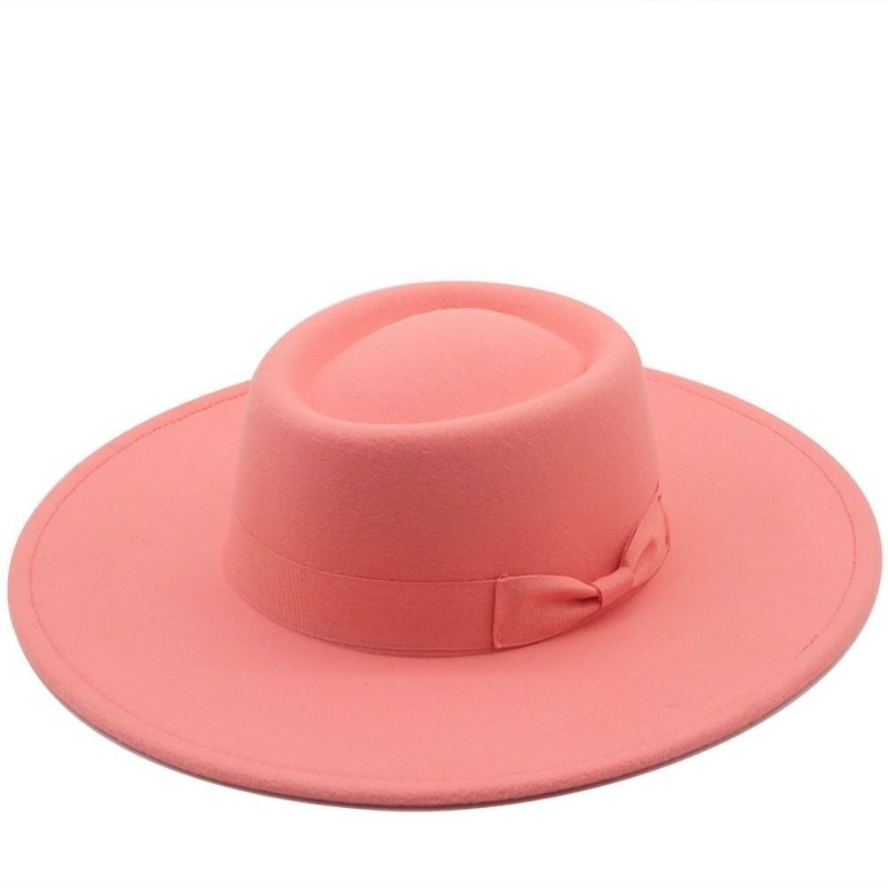 Women Church vintage Elegant Derby Hat Ladies hat Fedora Wide Brim Women Bowler Hat