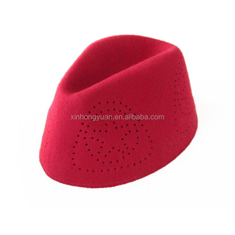 wholesale Africa pure wool felt arab Muslim kippah hat prayer customized hat