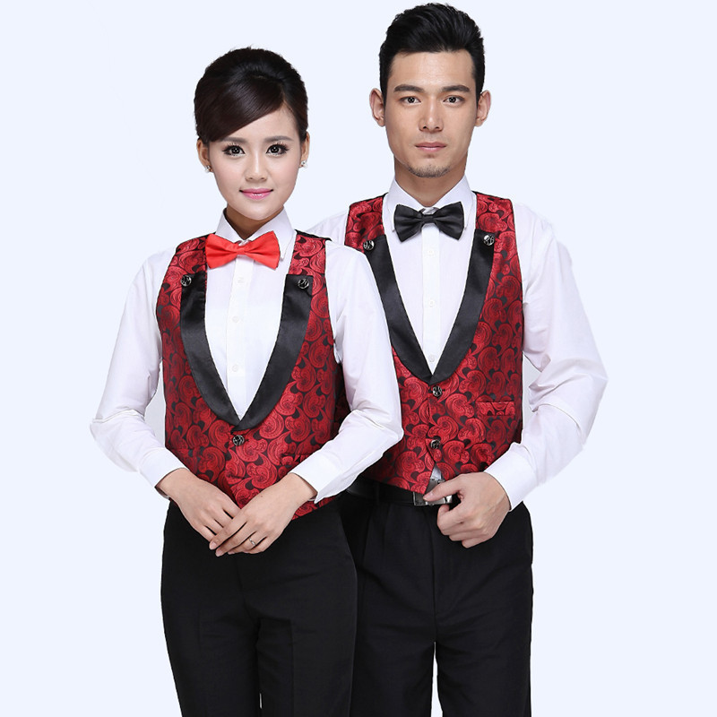 Chinese modern work wear restaurant uniforms