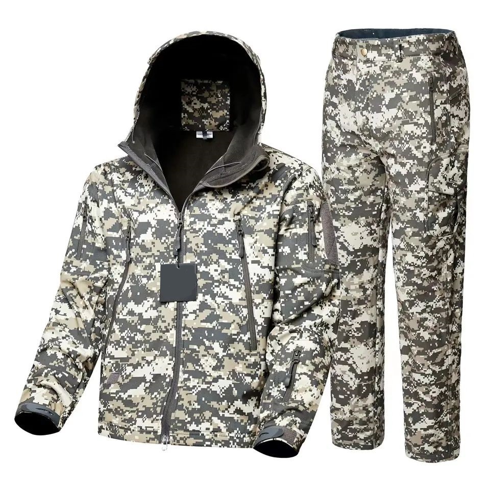 Men uniform design men's high-quality customized camouflage shirt and pants tactical security uniform