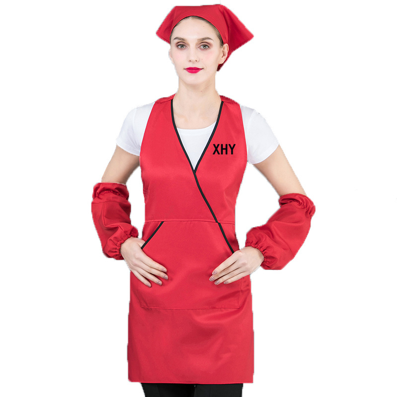 Adjustable apron Pocket Cooking Work Kitchen and waiter apron Wear and stain resistant fashion apron