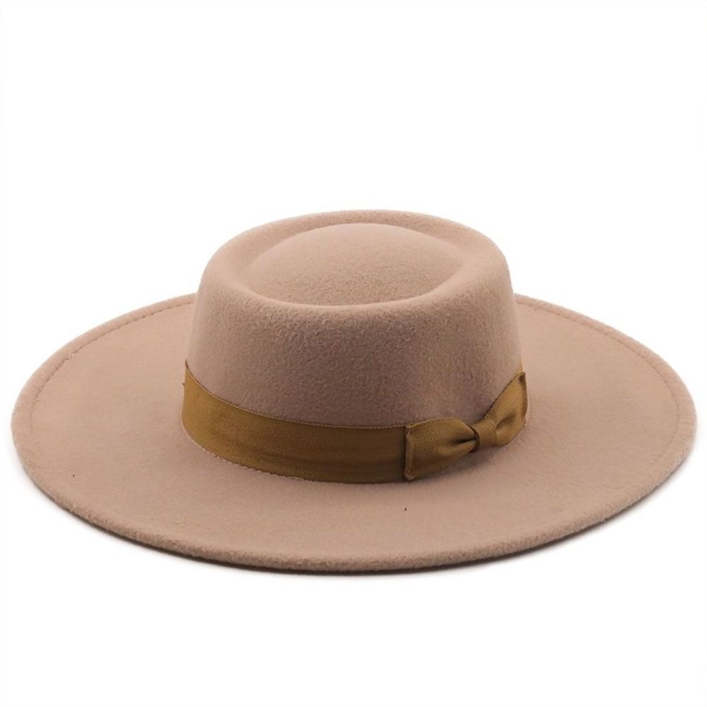 Women Church vintage Elegant Derby Hat Ladies hat Fedora Wide Brim Women Bowler Hat