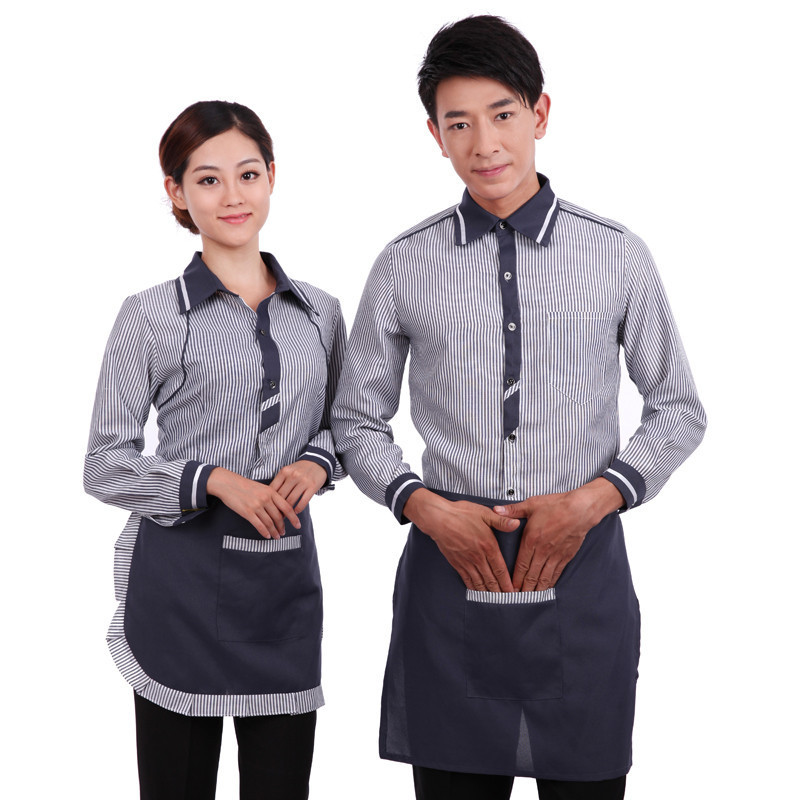 Chinese modern work wear restaurant uniforms