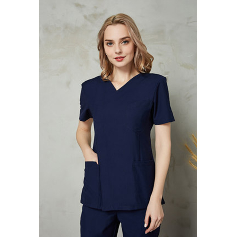 Customized doctor's surgical gown short-sleeved nurse uniform dental beauty oral pet care uniform