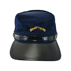 Union vintage hat Civil tactical 100% Cotton dark Blue Costume Hat solid color hat