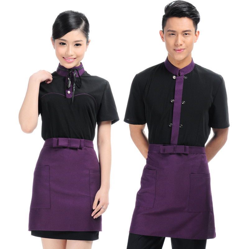 Chinese modern work wear restaurant uniforms