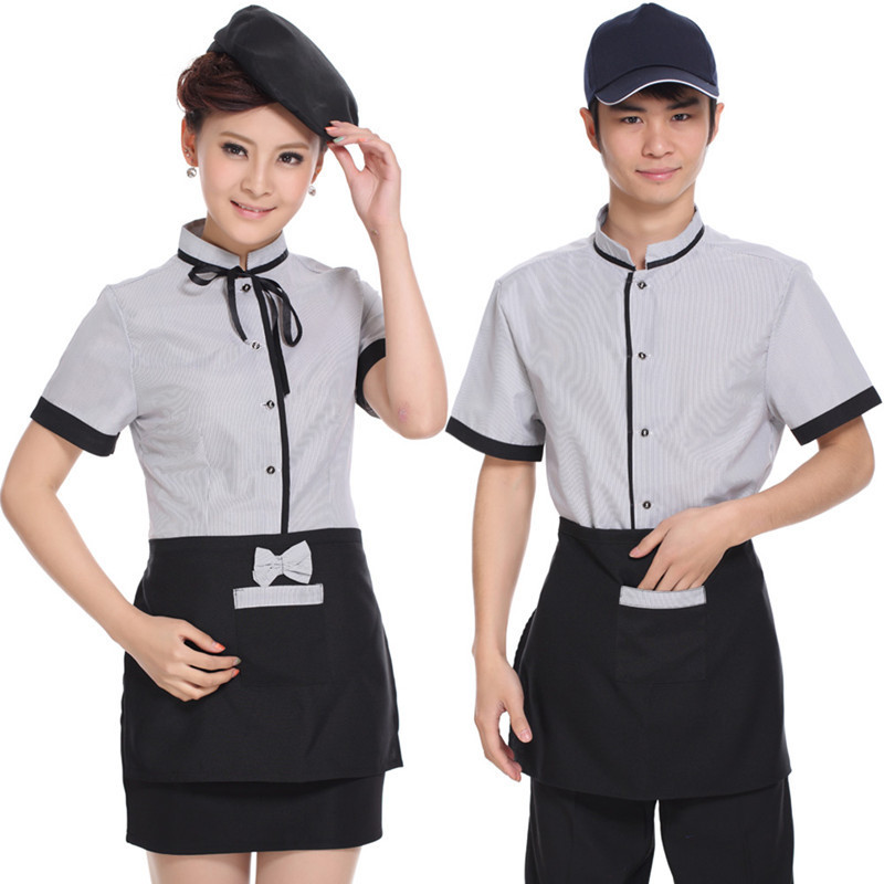 Chinese modern work wear restaurant uniforms