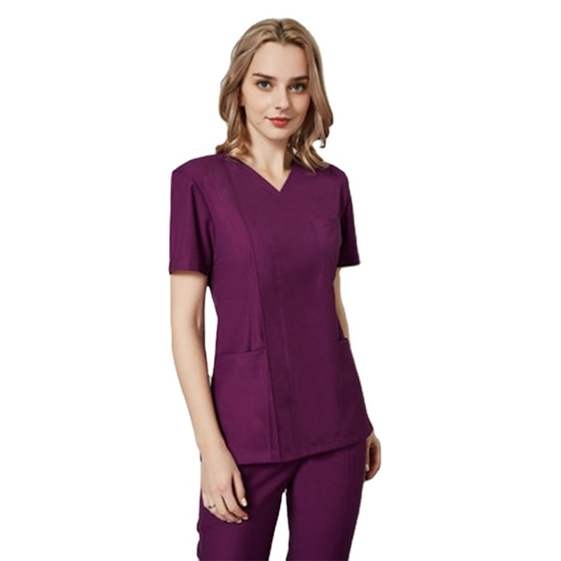 Customized doctor's surgical gown short-sleeved nurse uniform dental beauty oral pet care uniform