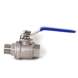 Cleaning Equipment Parts 1/2" 2 inch 304 stainless steel 1000 wog ball valve