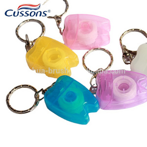 Dental Floss Wholesale/ OEM 15M Bulk Dental Floss Keychain Container Manualfacture UHMWPE /Nylon/Silk