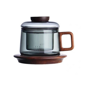 personal tea cup tea separation cup set  Heat-resistant Glass Gongfu Press Art Tea Cup Teapot With Filter