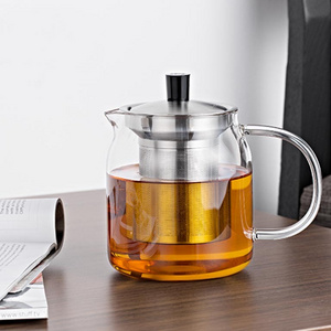 Heat Resistant Glass Teapot  With Filter Heated Teapot Available for Electric Ceramic Stove Oolong Puer Coffee Tea Pot