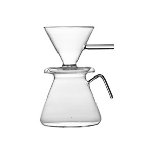 600ml Best Selling Handmade high borosilicate glass coffee pot Coffee Tea Sets Hand brewed coffee pot