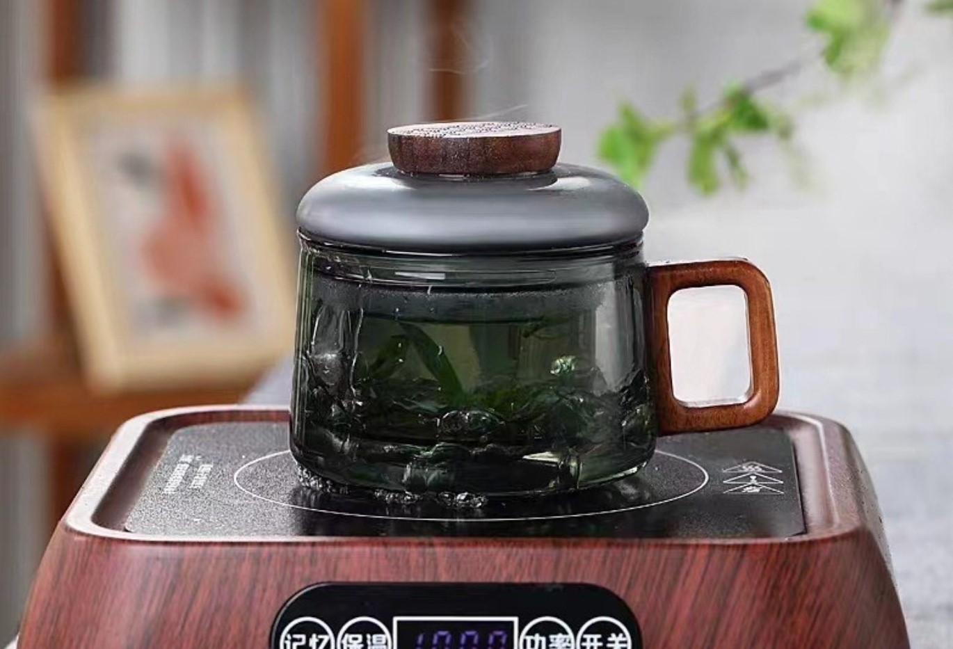 personal tea cup tea separation cup set  Heat-resistant Glass Gongfu Press Art Tea Cup Teapot With Filter