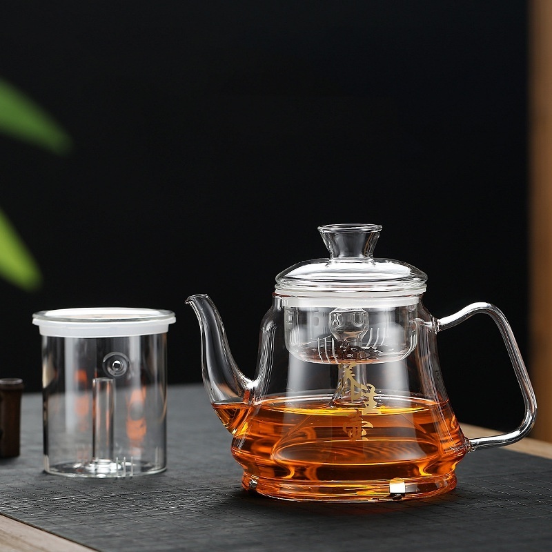 The thickened glass health electric ceramic oven is resistant to high temperature tea steaming teapot