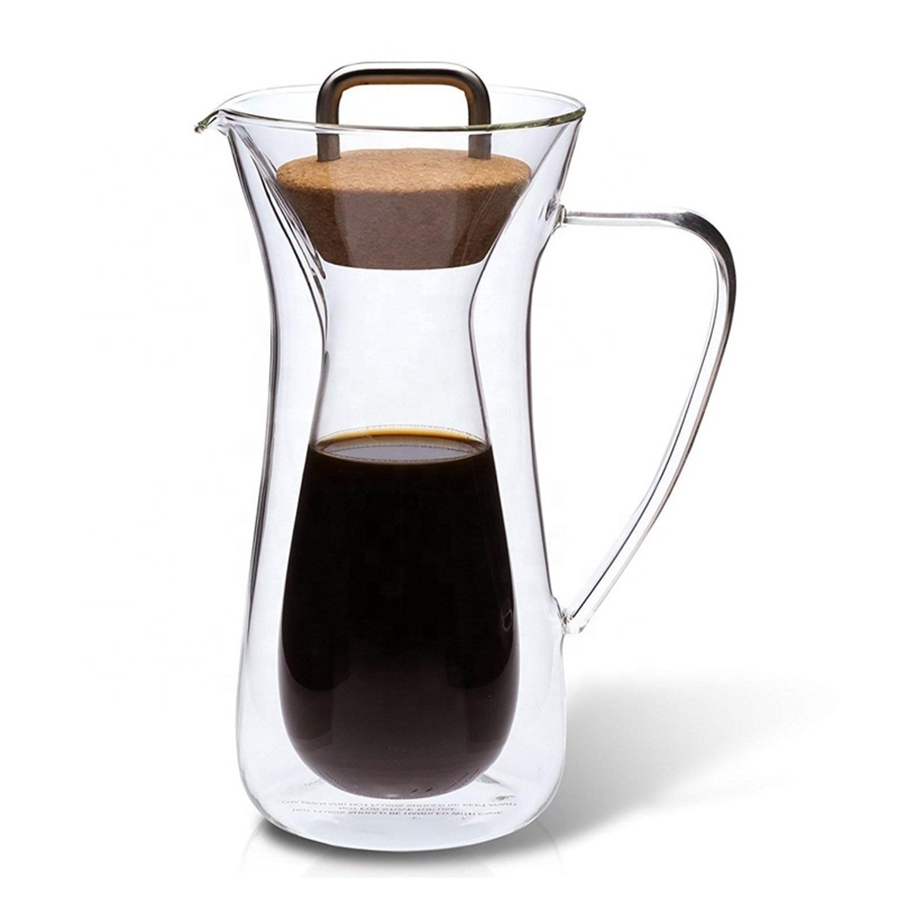 Unique Classic Borosilicate Glass Coffee Pot 800ML Pour Over Brew Coffee Maker coffee kit