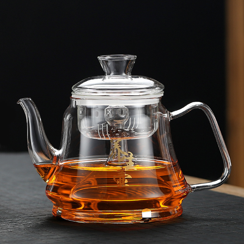 The thickened glass health electric ceramic oven is resistant to high temperature tea steaming teapot